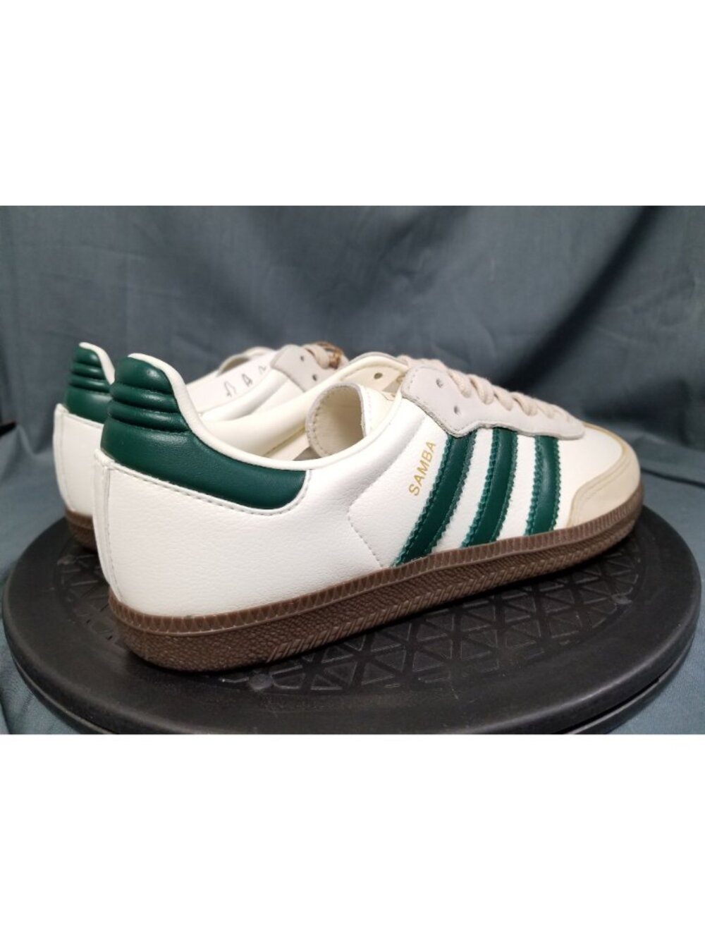 Adidas Samba OG Sneakers Off White Green Sand JR8843 Women's Size 6 NEW NO BOX! - Picture 8 of 11
